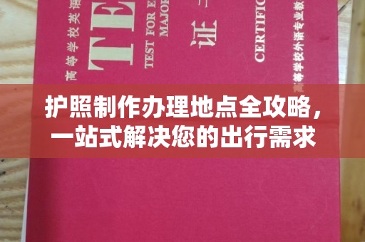 高港护照制作办理地点全攻略，一站式解决您的出行需求