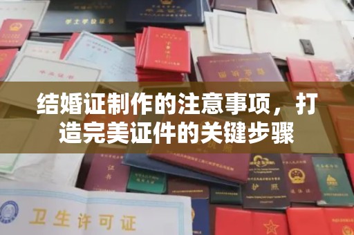 高港结婚证制作的注意事项，打造完美证件的关键步骤