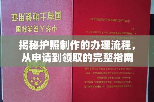 高港揭秘护照制作的办理流程，从申请到领取的完整指南