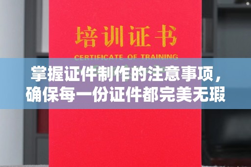 高港掌握证件制作的注意事项，确保每一份证件都完美无瑕