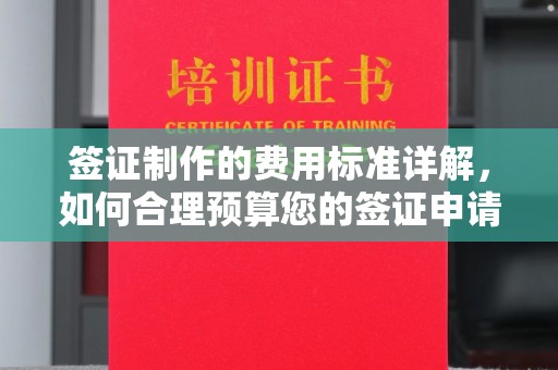 高港签证制作的费用标准详解，如何合理预算您的签证申请成本