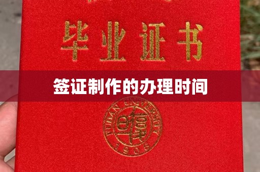 高港签证制作的办理时间